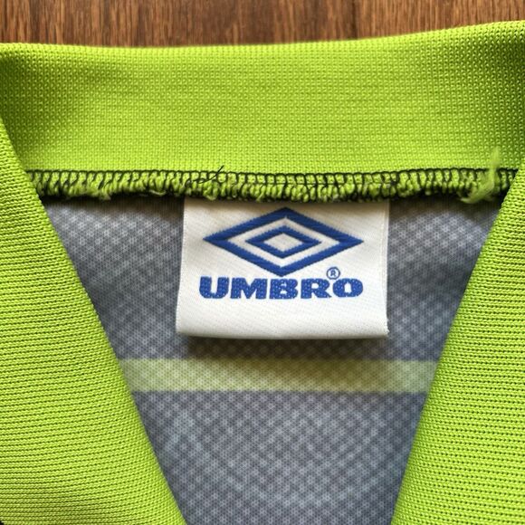 Vintage Umbro Celtic FC Jersey NTL Sponsor Black Green Away Shirt Men XL Y2K - Picture 3 of 12